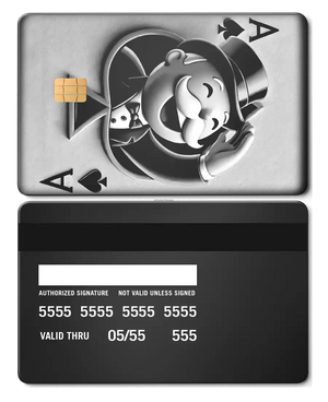 Exclusive Ace Of Monopoly metal card with sophisticated metal card finish and premium international design