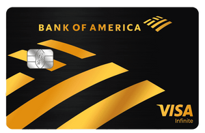 Elegant Bank of America metal card featuring high-end professional finish