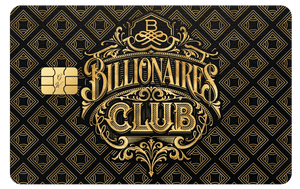 Billionaire's Club metal card by Gold Wraps, premium stainless steel wealth card