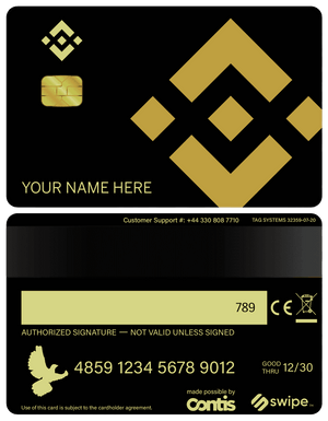 Premium Binance metal card designed for global crypto investors and professionals
