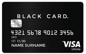 Black Card metal card by Gold Wraps, premium matte black stainless steel card