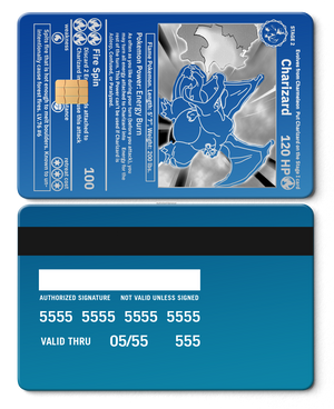 Elite Charizard metal card featuring engraved metal card details and luxury international color appeal