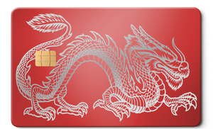 Premium Dragon metal card with modern luxury metal card finish and custom color design