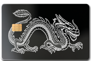 Exclusive Dragon metal card with high-end metal card craftsmanship and vibrant custom color styling