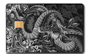 Exclusive Dragon of the East metal card with high-end metal card craftsmanship and vibrant custom color styling