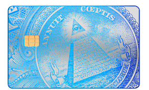 Premium Enigma metal card with sleek metal card construction and high-end vibrant color design