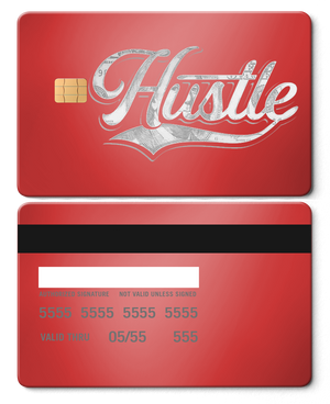 Premium Hustle $ metal card with modern luxury metal card finish and custom color design