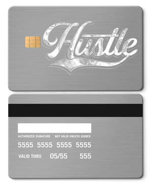 Exclusive Hustle $ metal card with premium metal card craftsmanship and vibrant luxury color options for global collectors