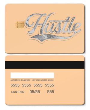 Elite Hustle $ metal card with high-end metal card finish, modern design, and multiple color variations for international clients