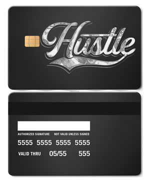 Exclusive Hustle $ metal card with sophisticated metal card finish and premium color design for international collectors