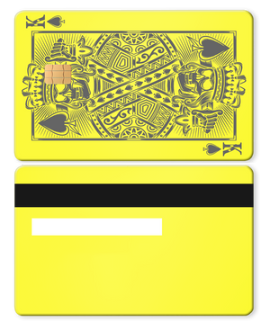 Ultra-premium King of Spades metal cards with custom engraved design, luxury metal cards for international markets