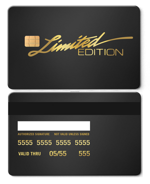 Exclusive Limited Edition metal cards with sophisticated engraved artwork, premium custom metal cards worldwide