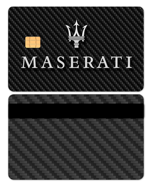 High-end personalized Maserati metal card with precision engraving, luxury metal card for collectors