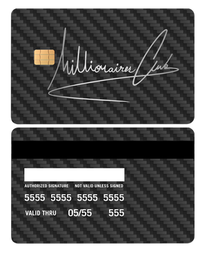 High-end personalized Millionaires Club metal cards with precision engraving, luxury metal cards for collectors