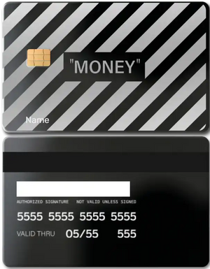 Luxury edition Money metal card with detailed engraving, high-quality metal card for collectors