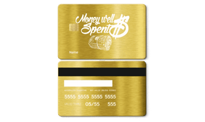 Premium Money Well Spent metal card for high-net-worth international clients