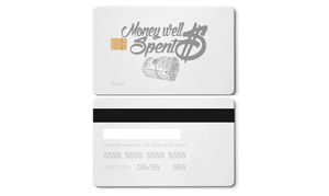 Luxury Money Well Spent metal card crafted for elite international collectors