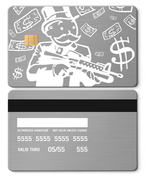 Exclusive luxury Monopoly Man metal cards with premium engraving, elite custom metal cards for international markets
