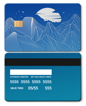 Elite Mountain Line metal cards with meticulous finishing, premium custom metal cards for international buyers