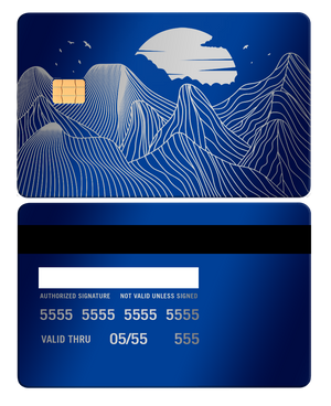 Premium Mountain Line metal cards showcased with luxury craftsmanship, custom metal cards for global collectors