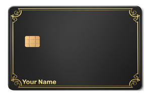 Name Only minimalist metal card by Gold Wraps, personalised stainless steel name card