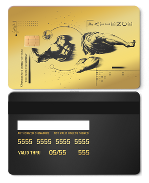 Elite Overpowered metal card with meticulous finishing, premium custom metal card for international buyers