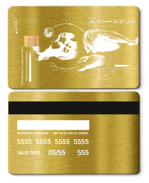 Exclusive luxury Overpowered metal card with premium engraving, elite custom metal card for international markets