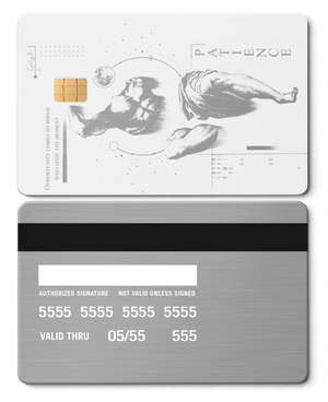 High-end Overpowered metal card designed as collector showpiece, luxury custom metal card globally