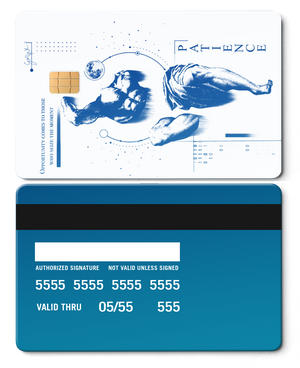 Premium Overpowered metal card showcased with luxury craftsmanship, custom metal card for global collectors