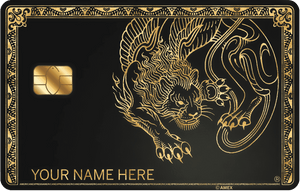 Luxury panther metal card featuring sleek and aggressive premium detailing