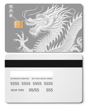 Exclusive Script Dragon metal card with premium metal finish, high-end custom metal card for international buyers
