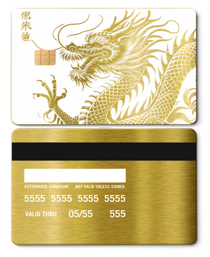 Ultra-premium Script Dragon metal card with luxurious engraved design, elite custom metal card for global buyers