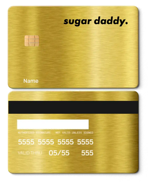 Elite Sugar Daddy metal card with meticulous finishing, premium custom metal card for international buyers