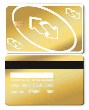 Exclusive limited edition UNO Reverse metal card with unique engraving, high-end custom metal card worldwide