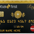 Dubai Royal metal card by Gold Wraps, premium gold stainless steel with Arabic royal design