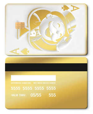 Luxury Ace Of Monopoly metal card featuring sleek engraved metal card styling for elite global clients