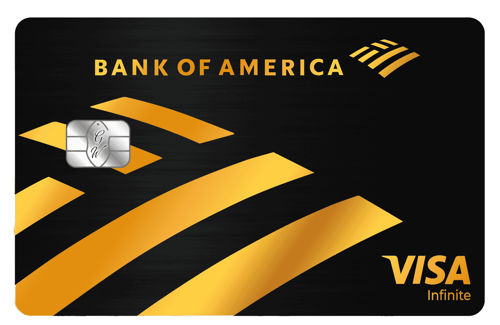 Elegant Bank of America metal card featuring high-end professional finish