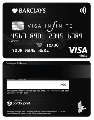 Luxury Barclays metal card with sophisticated corporate styling