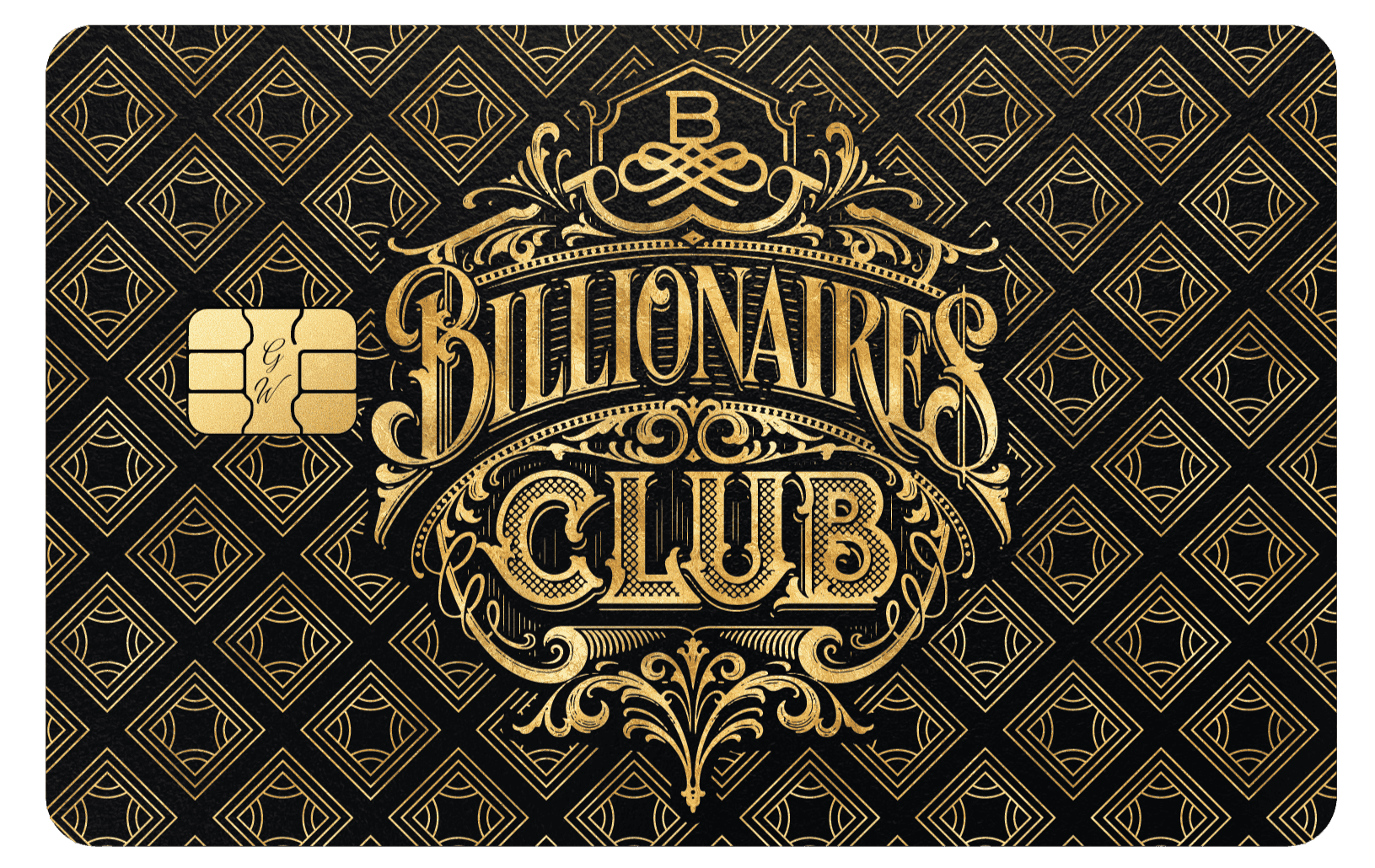 Billionaire's Club metal card by Gold Wraps, premium stainless steel wealth card