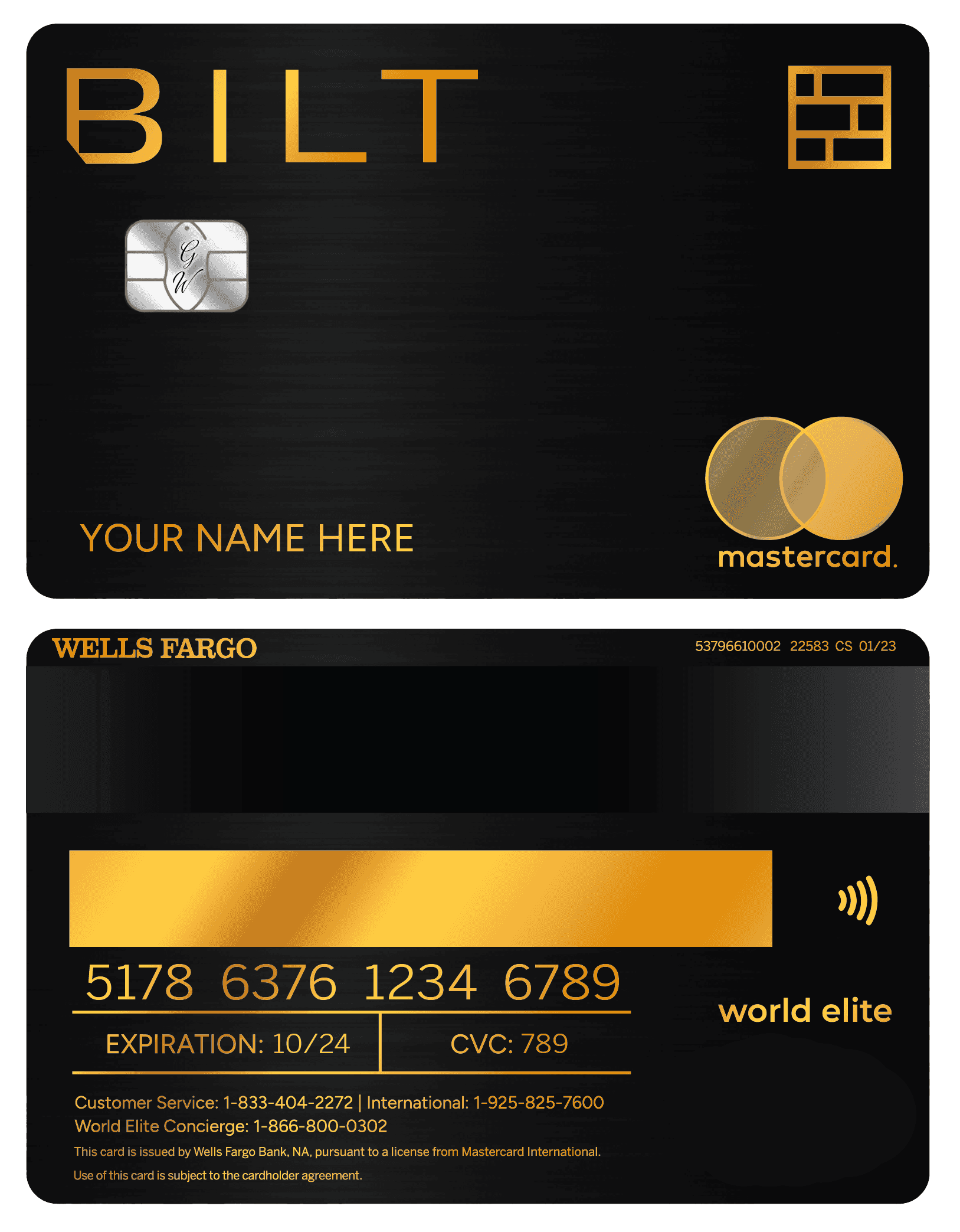 xclusive BILT metal card designed for premium banking and finance clients