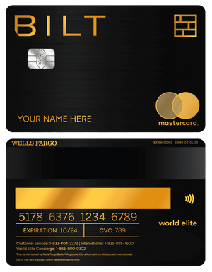 xclusive BILT metal card designed for premium banking and finance clients