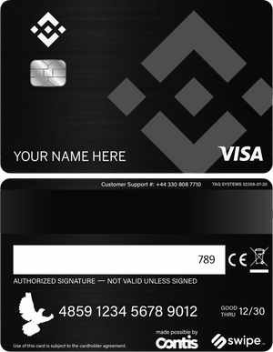 Exclusive Binance metal card with high-end engraved cryptocurrency artwork
