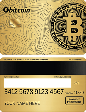High-end Bitcoin Enthusiast metal card crafted for global crypto investors