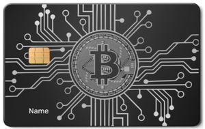 Luxury Bitcoin metal card featuring sleek engraved metal card design and elite international cryptocurrency style