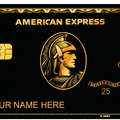 Black Gold AMEX metal card by Gold Wraps, premium black and gold stainless steel luxury card