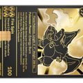 Charizard metal card by Gold Wraps, stainless steel collector card