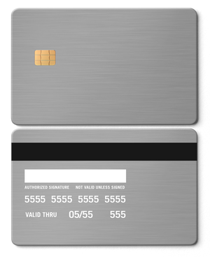 Premium Customize Your Own metal card with sleek metal card styling and multiple color variations