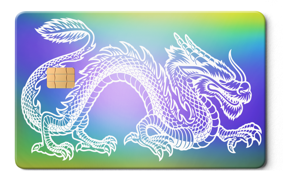 Luxury Dragon metal card featuring engraved metal card details and high-end international color variations