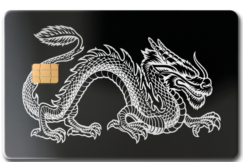 Exclusive Dragon metal card with high-end metal card craftsmanship and vibrant custom color styling