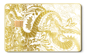 High-end Dragon of the East metal card with premium metal card construction and elite international color variations